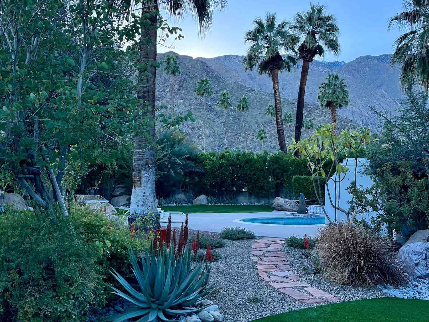 Casa Boulerado garden in Palm Springs.