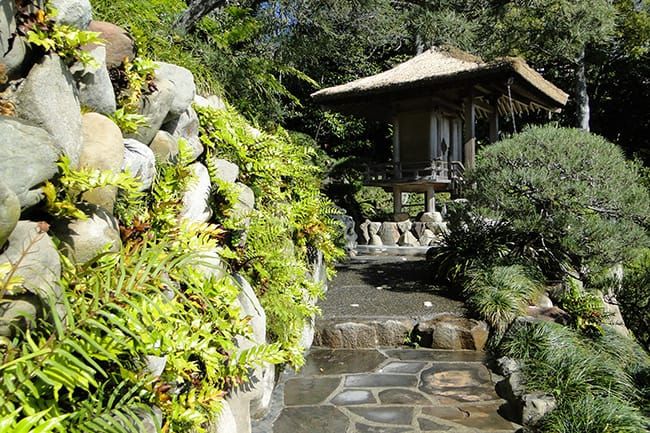 Hannah Carter Japanese Garden in Los Angeles, California.