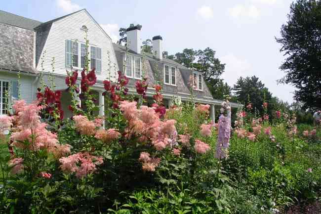 The Fells garden in Newbury, New Hampshire.